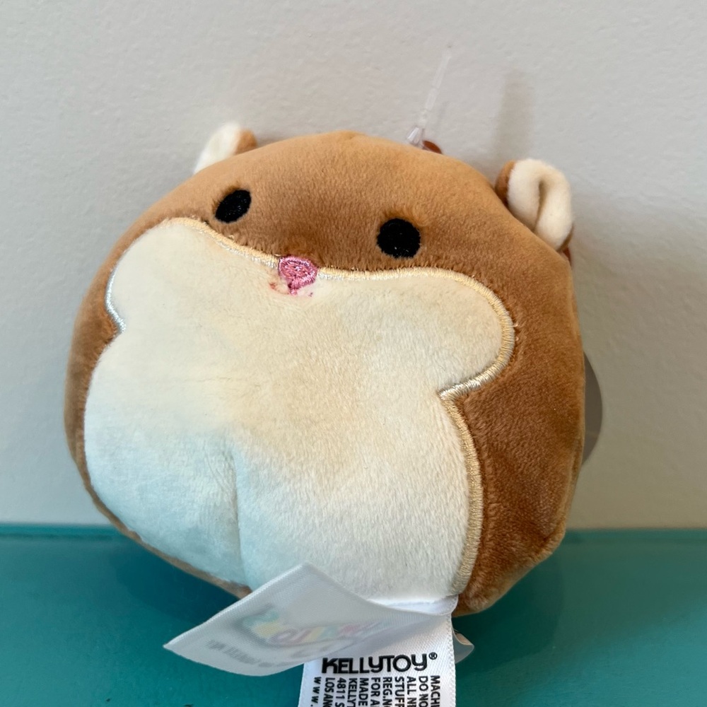 Humphrey the Hamster 3.5” Clip Squishmallow BNWT
